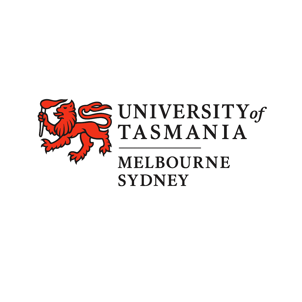 University of Tasmania Melbourne Sydney logo